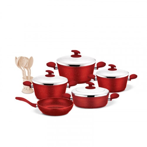 طقم قدور جرانيت مستر كوك 15 قطعة