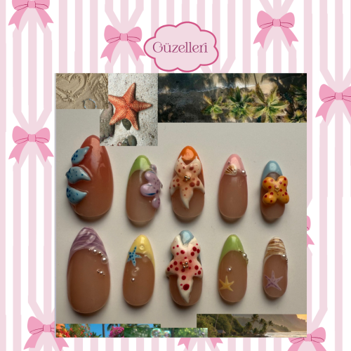 اظافر تصميم اوشن شاين