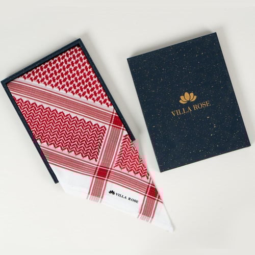 شماغ فيلا روز سجنتشر انجليزي قطن 100%اصدار2025