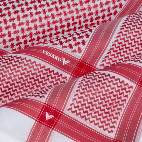 شماغ فيسارو أحمر رسمي صناعة انجليزية اصدار 2026