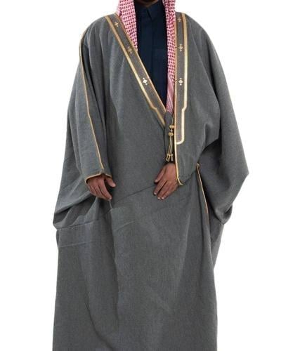 بشت شتوي وبر لون رصاصي