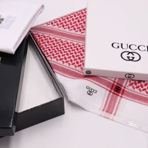 شماغ قوتشي كلاسيك آخر إصدار +قماشة قوتشي أبيض 2023