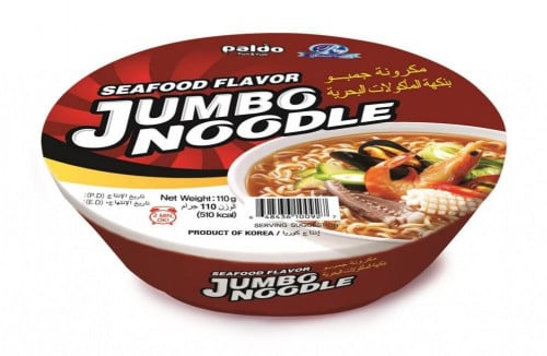 طبق مكرونة جمبو بنكهة المأكولات البحرية