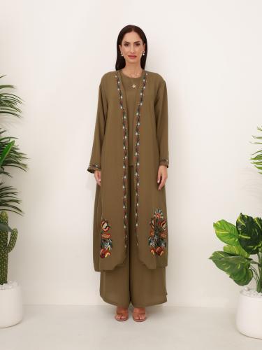 طقم زيتي ثلاث قطع