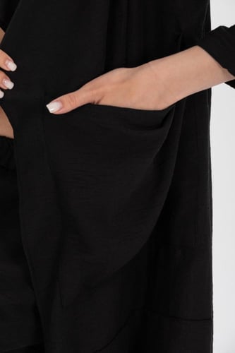 طقم كاجوال بنطلون مع بلوزة طويلة