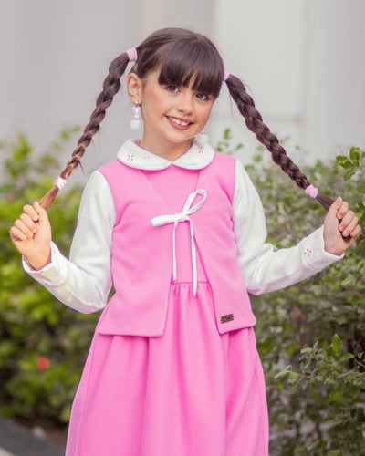 مريول وردي شتوي