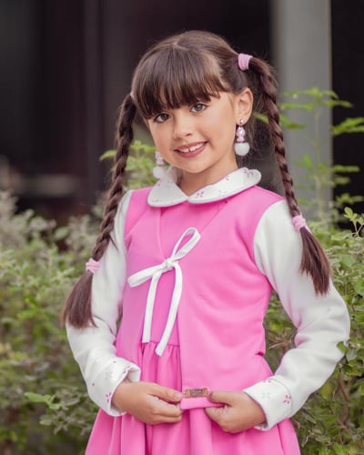 مريول وردي شتوي