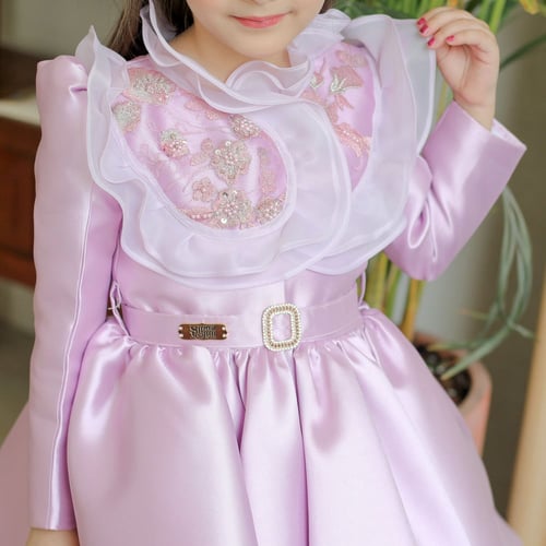 فستان انابيلا _ فستان بتطريز فاخر _فستان اطفال