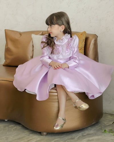 فستان انابيلا _ فستان بتطريز فاخر _فستان اطفال