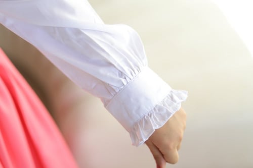 مريول الماسة وردي _ مريول وردي فخم