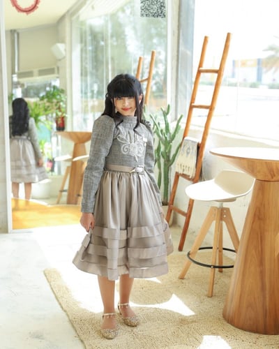 فستان جالكسي مميز _ فستان بناتي فخم للمناسبات