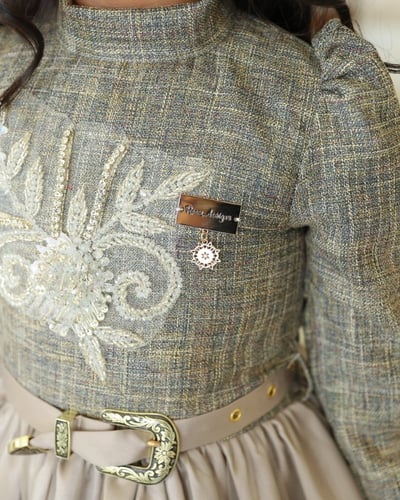 فستان جالكسي مميز _ فستان بناتي فخم للمناسبات