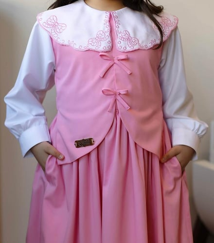 مريول دونا الوردي للبنات