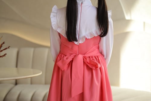 مريول لدن ابتدائي _ مريول وردي