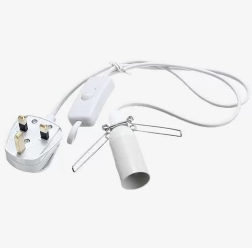 مصباح السلة الخشبية مع قطع ملح الهيمالايا