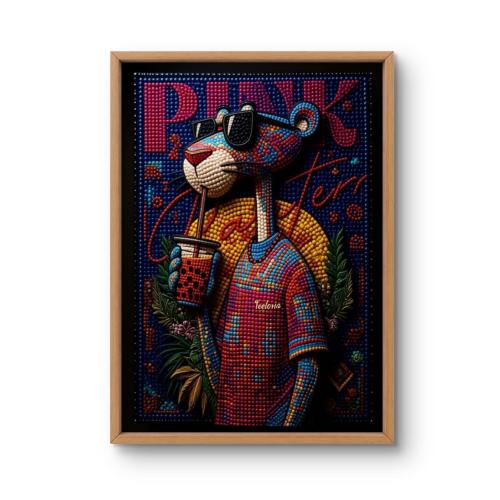 لوحة جدارية "النمر الوردي"