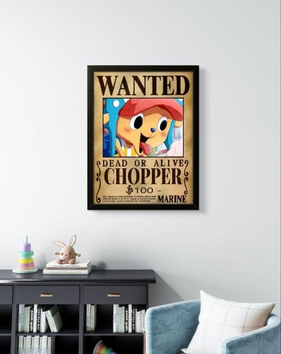لوحة جدارية مطلوب تشوبر - ون بيس
