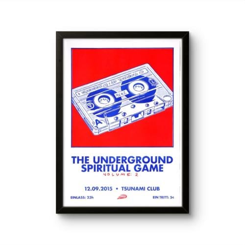 Retro Cassette Tape Wall Art Poster