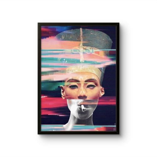 "Nefertiti Glitch" Wall Art
