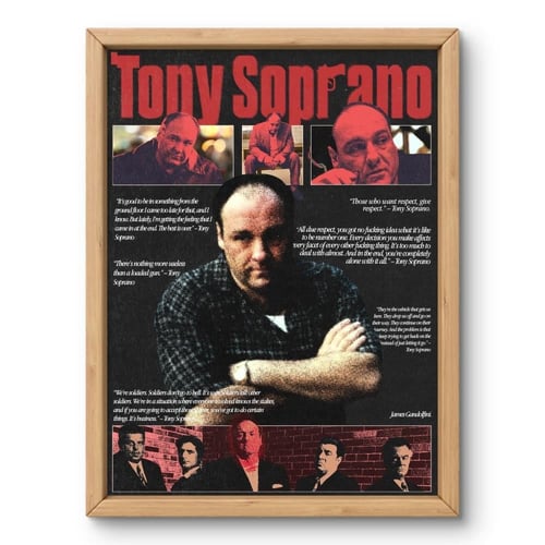 لوحة جدارية - اقتباسات توني سوبرانو | The Sopranos