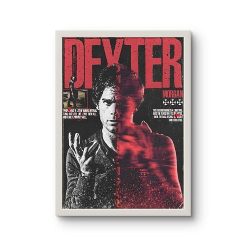 لوحة جدارية "ديكستر مورغان" - الحمراء الداكنة