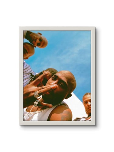 لوحة جدارية فنية Tupac Shakur توباك شاكور برواز اب...