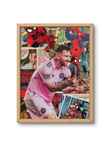 لوحة جدارية ليونيل ميسي - القوة الخارقة