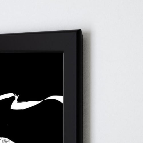 لوحة جدارية فنية One pece ون بيس برواز ابيض ، اسود