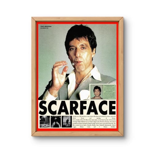 لوحة جدارية فيلم Scarface