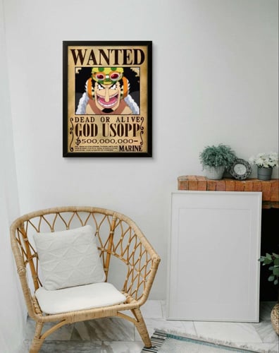 لوحة جدارية مطلوب جود أوسوب - ون بيس
