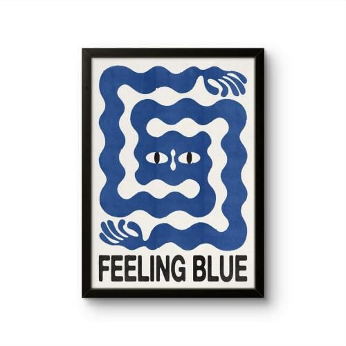 لوحة جدارية "الأحساس الازرق"