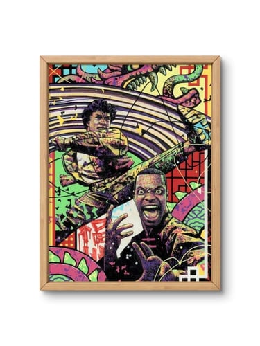 لوحة جدارية جاكي شان - رش أور