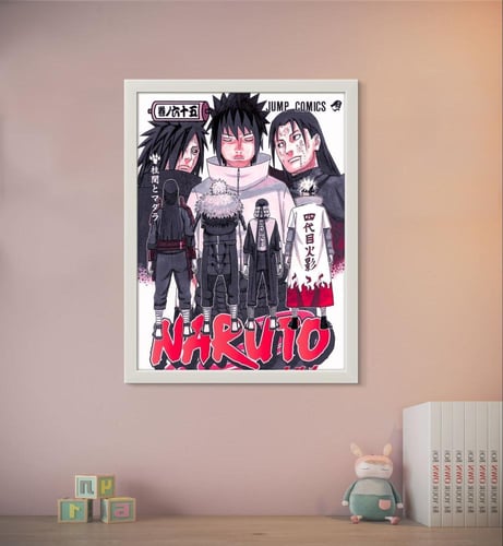 لوحة جدارية حائط مطبوعة لأنمي ناروتو