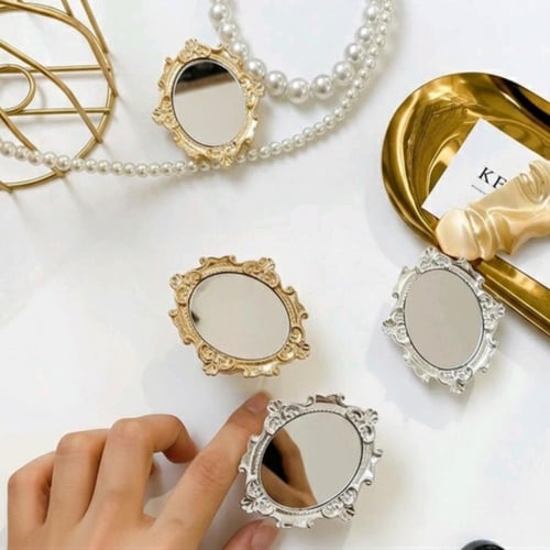 مسكة جوال مرايا ملكية فاخرة (لصق) | Vintage Mirror...