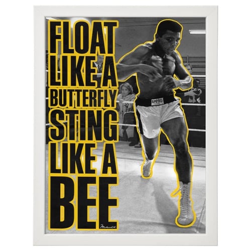 لوحة جدارية فنية لمحمد علي كلاي – كلاسيكية