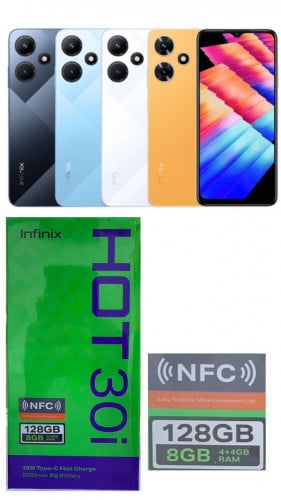 انفينكس - هوت 30i ، سعة 128 جيجا - الوان متنوعة