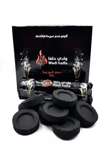 فحم حلفا مقاس كبير ‏سريع الاشتعال مناسب للمناسبات