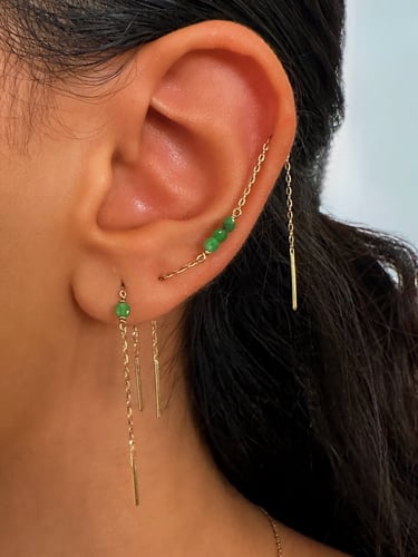 Mid Ruby Zoisite-Go your Own Way Earring