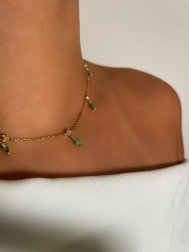 Mini Ruby Zoisite Pearl Jewels with Diamonds