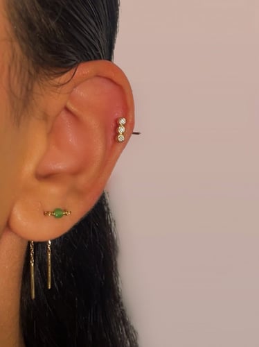 Diamonds Huggie Hoop Earrings