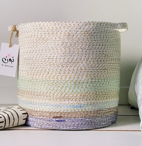 سلة أجوان قطن أسطوانية