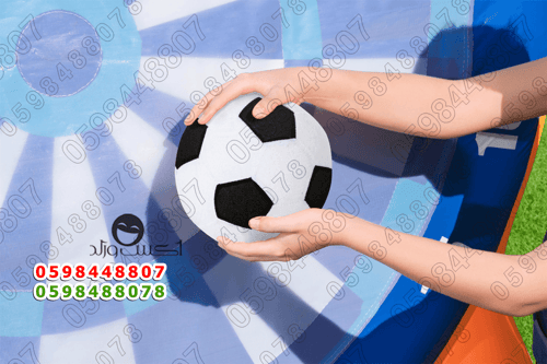 لعبة رمي كور قدم نفخ لاصقة 1×1.5×1.5 متر