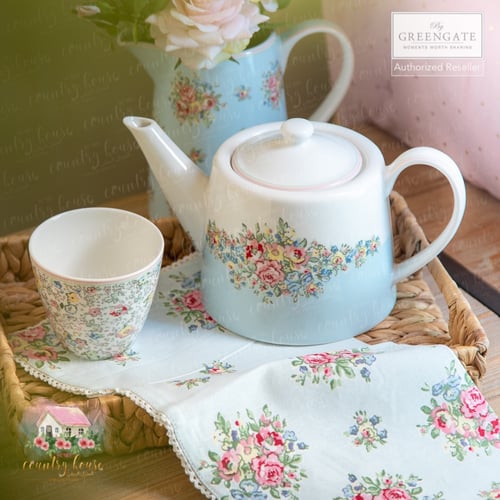 0049 مفرش من جرين جيت أزرق Franka