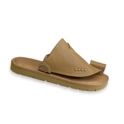 حذاء زبيري جلد كلاسك بيج