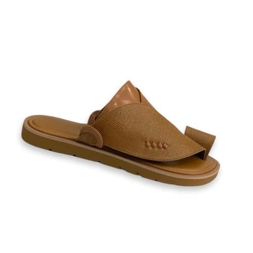 حذاء زبيري شرقي جلد كموني ليزرد