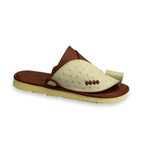 حذاء زبيري شرقي جلد سكري نعام ع قصيمي