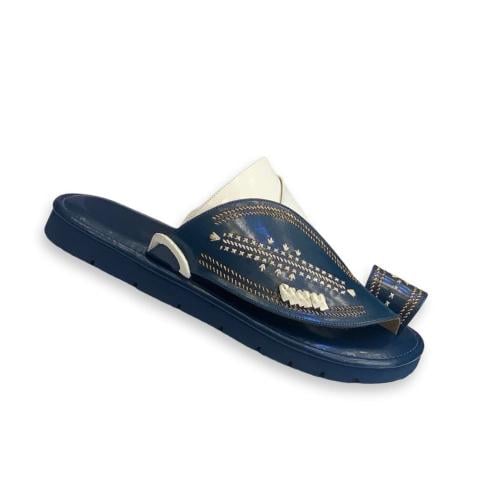 حذاء شرقي نقش يدوي كحلي شيراك سكري