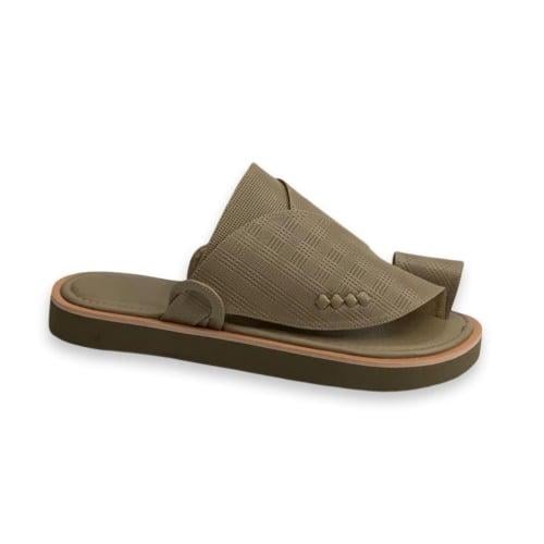 حذاء زبيري شرقي جلد بربري ماعز بيج