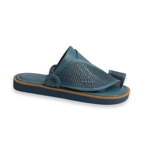 حذاء زبيري شرقي جلد سماوي سمك