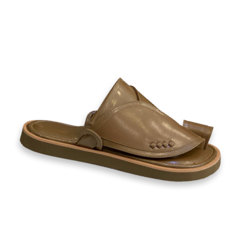 حذاء زبيري جلد بني فاتح ماعز كلاسك